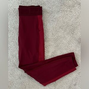 lululemon athletica Burgundy Leggings